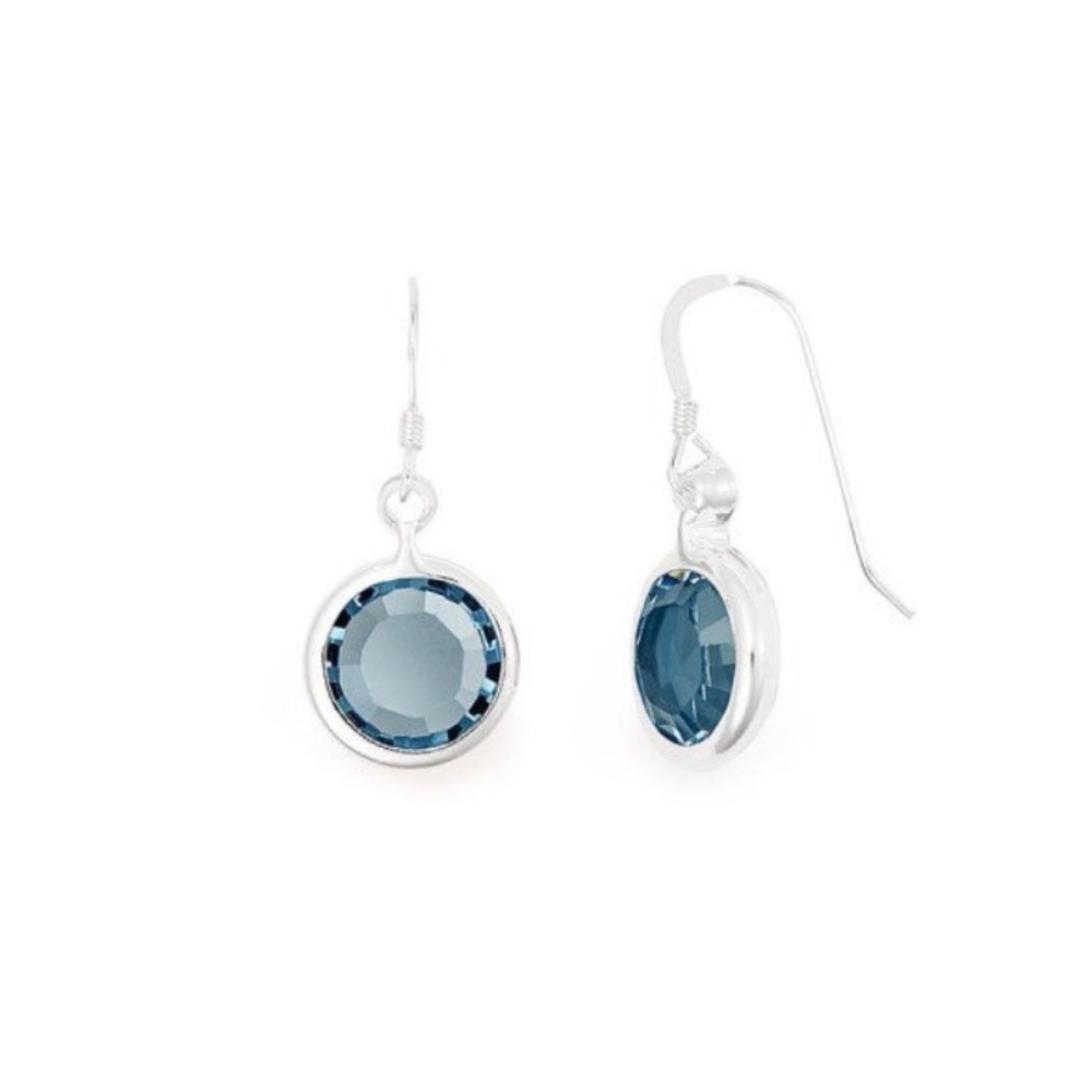 🆕 Alex and Ani Swarovski Aquamarine Earrings